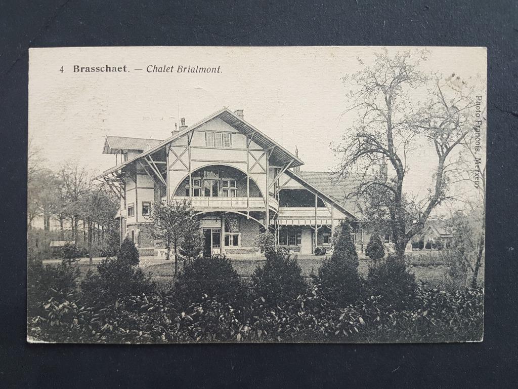 Postkaart Brasschaat Chalet Brialmont 1921 (zie keerzijde !), Ophalen of Verzenden, 1920 tot 1940, Gelopen, Antwerpen