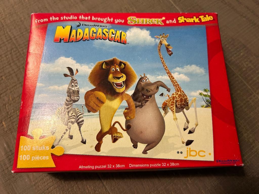 Puzzel Madagascar 100 stukjes, Ophalen, Meer dan 50 stukjes, Zo goed als nieuw