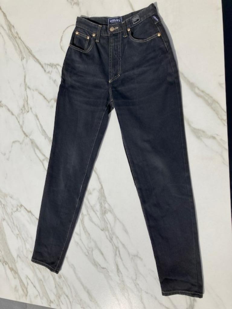 Zwarte jeansbroek Versace Jeans Couture maat 29/43, Zwart, Maat 42/44 (L), Ophalen of Verzenden, Versace