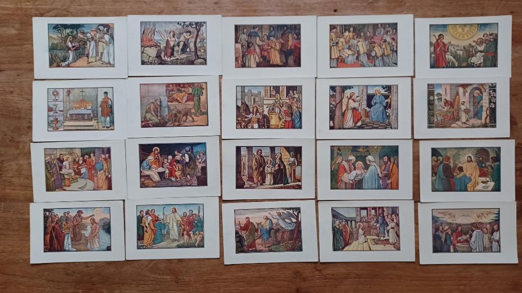 38 x postkaart gezegden van de apostelen., Ophalen of Verzenden, Zo goed als nieuw, Overige onderwerpen, Prent