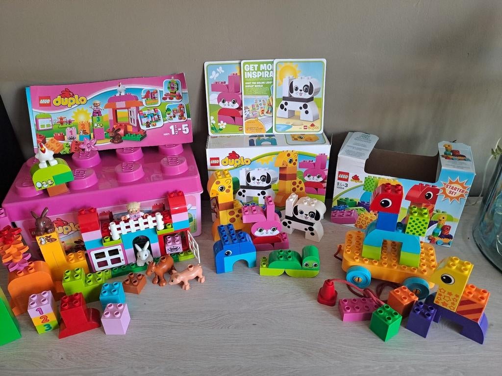 Lot Lego Duplo 10571 10573 10554 100% compleet, Kinderen en Baby's, Speelgoed | Bouwstenen, Ophalen, Zo goed als nieuw