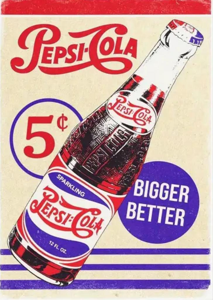 Poster vintage canvas Pepsi Cola - Mancave Poolhouse New, Collections, Marques & Objets publicitaires, Neuf, Emballage, Enlèvement ou Envoi