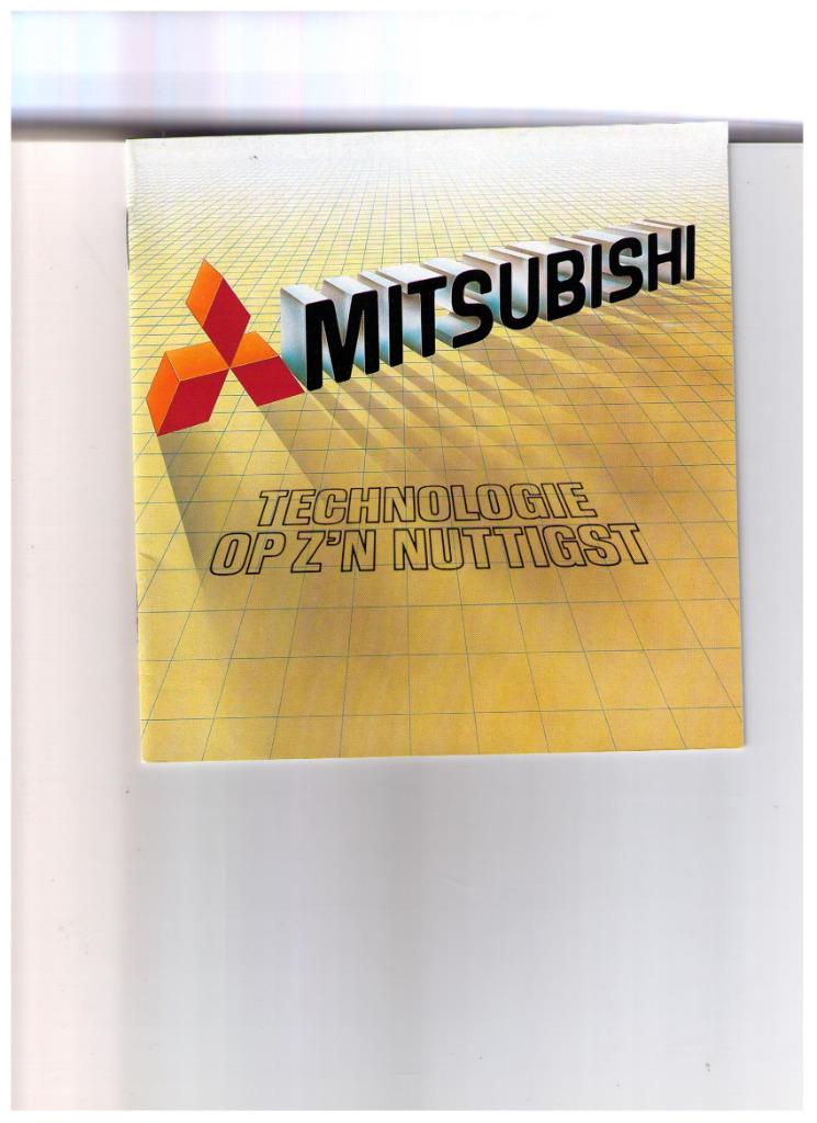 Catalogue gamme MITSUBISHI (+/- 1980) en neerlandais 26 page, Livres, Enlèvement ou Envoi, Comme neuf, Mitsubishi, Collectif