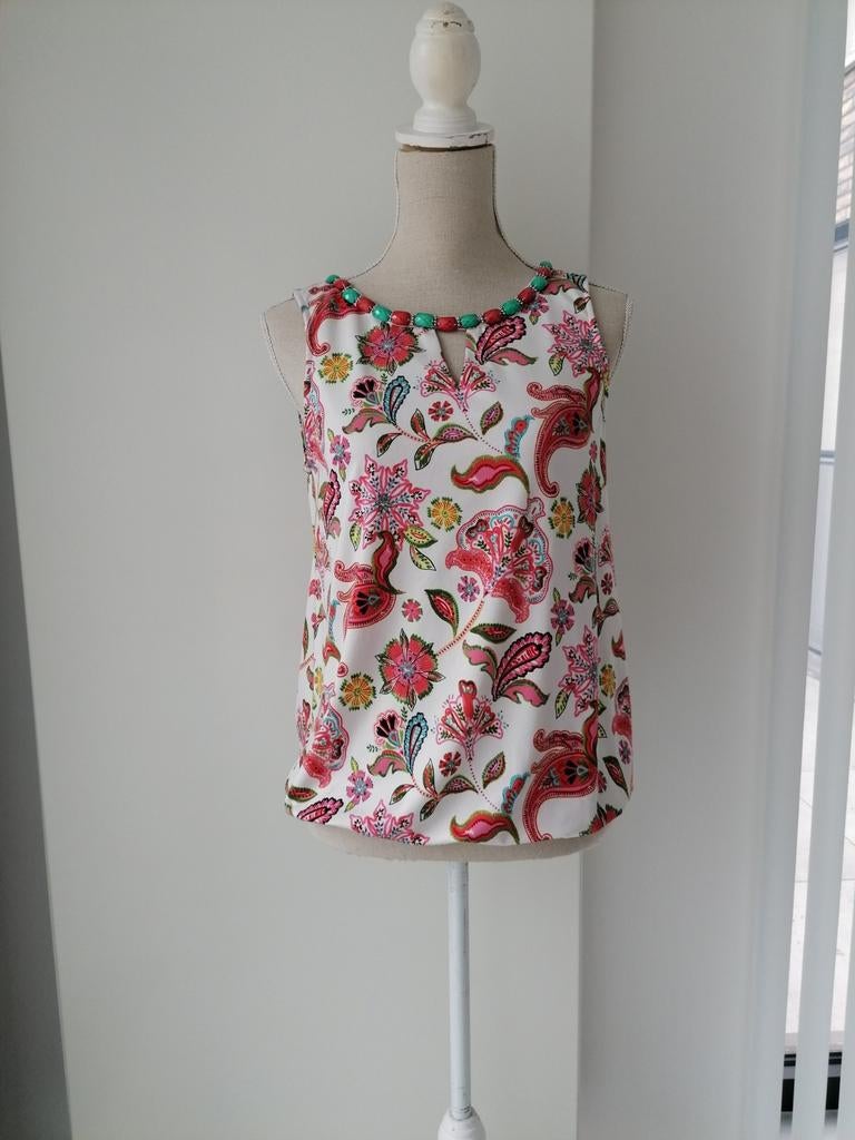 Mouwloze blouse van K-Design, mt 36, K-design, Ophalen of Verzenden, Zo goed als nieuw, Maat 36 (S)