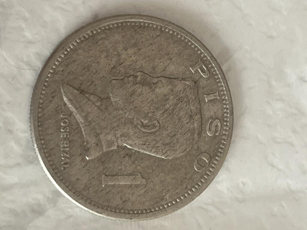 Filipijnen – 1 Piso 1972 – José Rizal - 2 stuks, Postzegels en Munten, Ophalen, Zilver