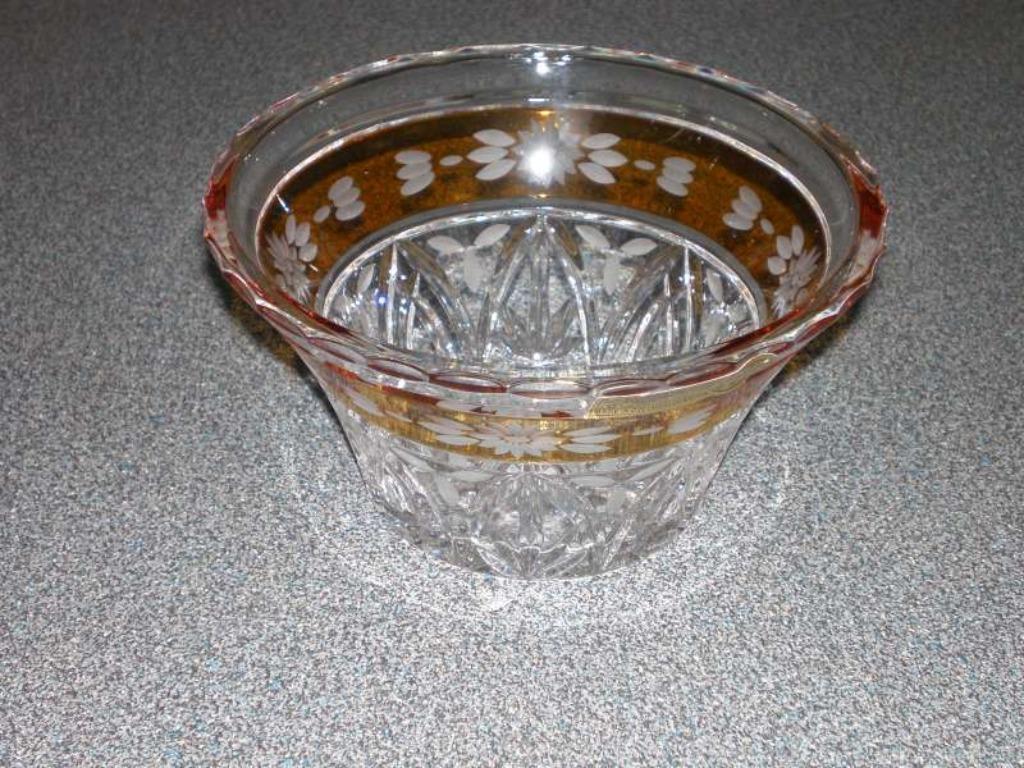 Schaaltje of potje in boheems kristal, Antiek en Kunst, Ophalen of Verzenden