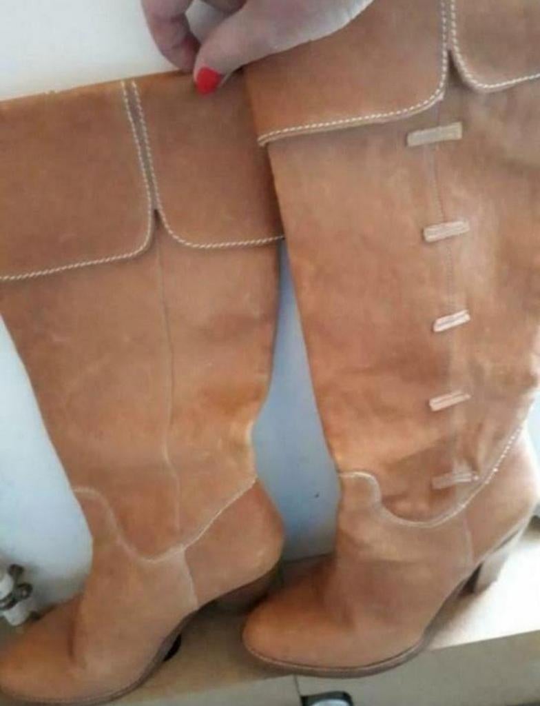 Leren laarzen maat 36, Kleding | Dames, Schoenen, Ophalen of Verzenden, Zo goed als nieuw