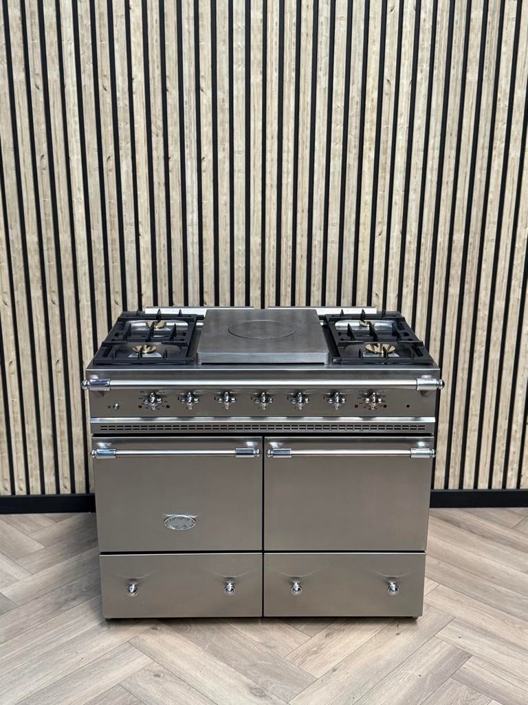 Cuisinière Lacanche 100 cm en inox de luxe + Coup de Feu, Electroménager, Cuisinières, Enlèvement ou Envoi, Gril, Électrique