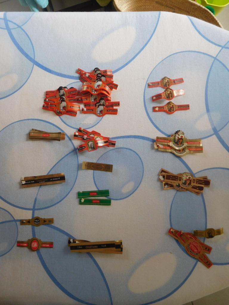 Sigarenbandjes Fabrikant Cogétama + indisch, Verzamelen, Ophalen of Verzenden, Gebruikt, Sigarenbandjes