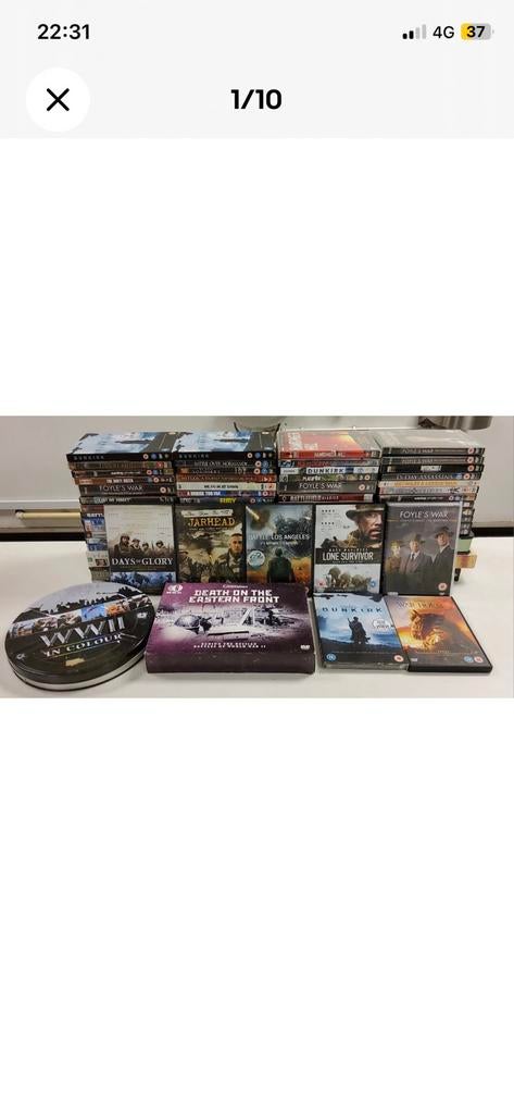 64 x War DVD Lot english, CD & DVD, Envoi