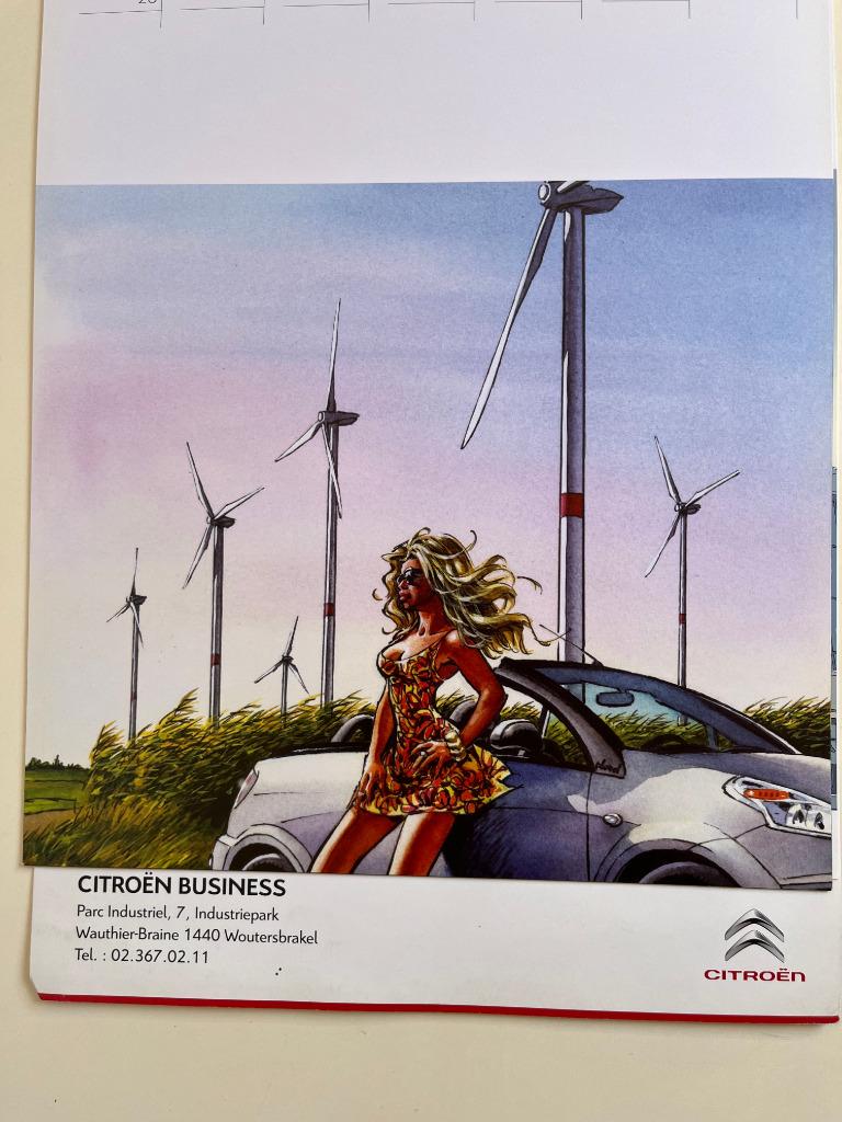 Citroen kalender 2010 - Dany - Jigounov - Ralph Meyer - Gihe, Boeken, Stripverhalen, Verzenden, Zo goed als nieuw, Dany