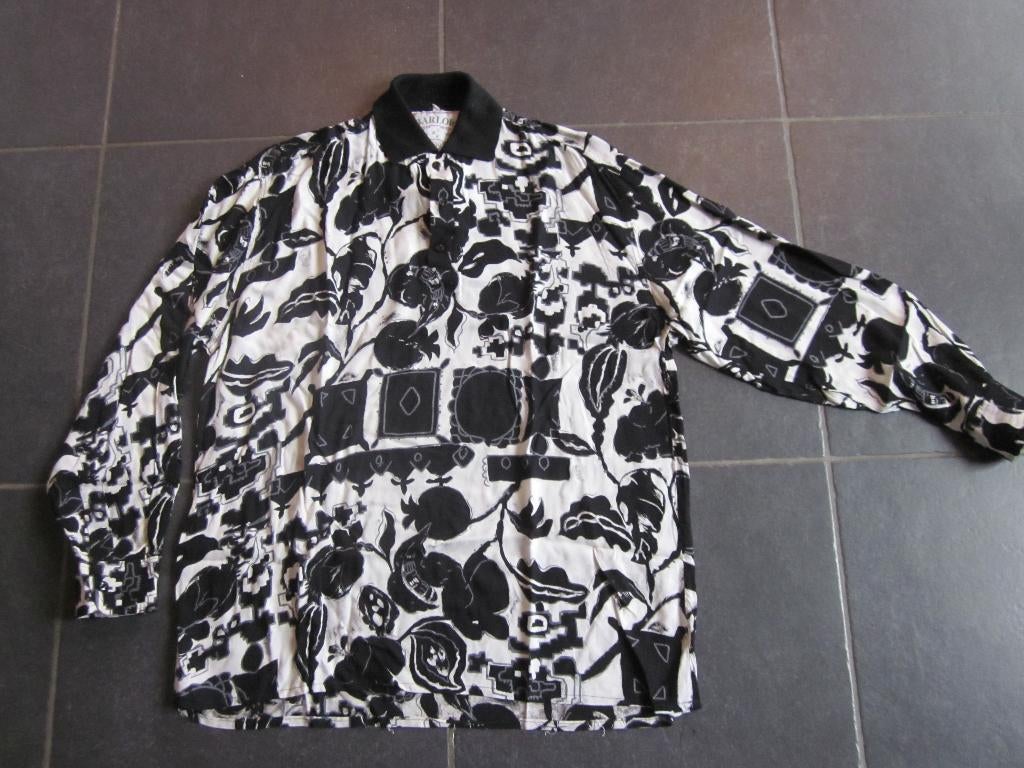 zwart-wit trui - longsleeve van het merk Barlow, Enlèvement ou Envoi, Barlow, Taille 52/54 (L), Porté