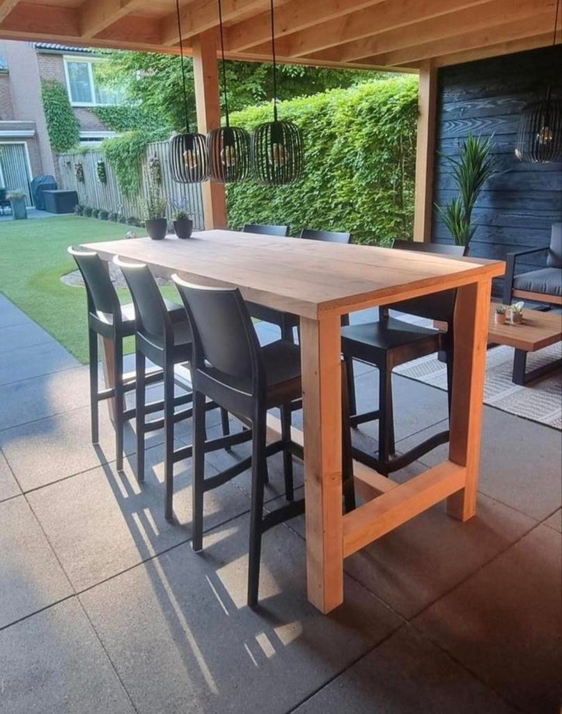 Table de bar robuste en bois de Douglas. Disponible dans tou, Enlèvement ou Envoi, Neuf, Rectangulaire, Bois