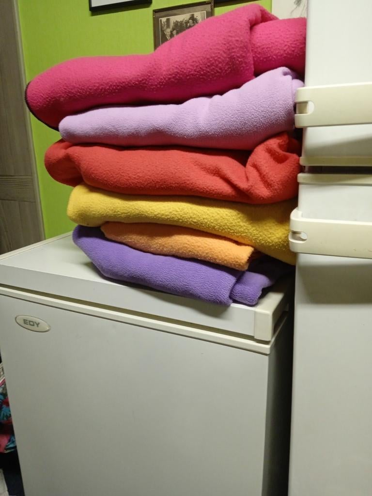 Fleece dekens, Ophalen