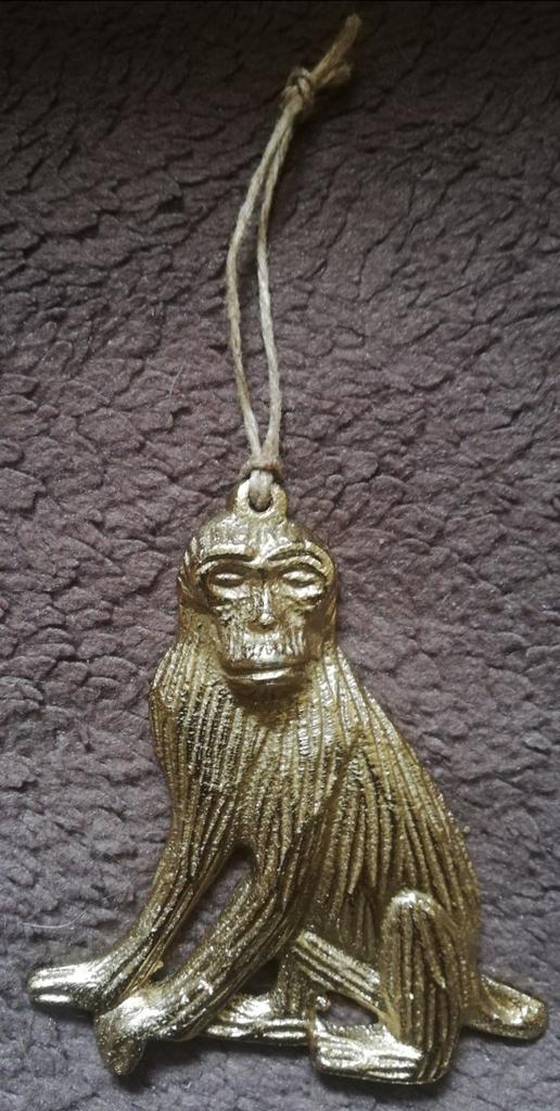 Petite plaque singe à suspendre 10 cm, Enlèvement ou Envoi, Comme neuf