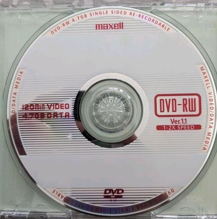 DVD-RW Mawell - re-enregistrable sans boîtier d'origine ocas, Enlèvement ou Envoi, Utilisé