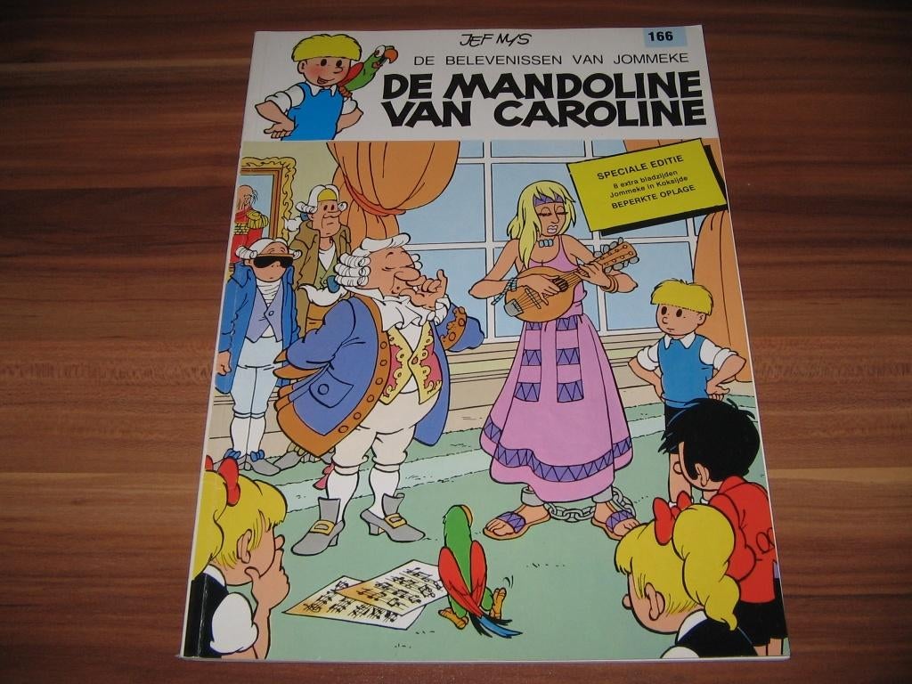 Jommeke nr 166 : De mandoline van Caroline, Une BD, Enlèvement ou Envoi, Jef Nys