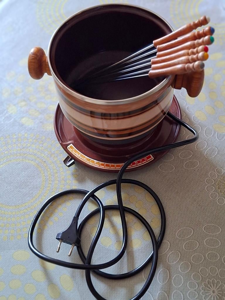 fondueset, Ophalen, Gebruikt, Elektrisch, Fondueset