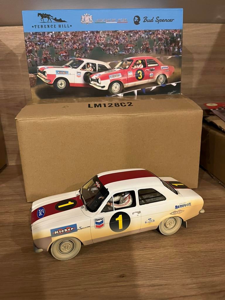 1:18 laudo racing ford escort mk1 bud spencer hill film auto, Ophalen of Verzenden, Nieuw, Auto