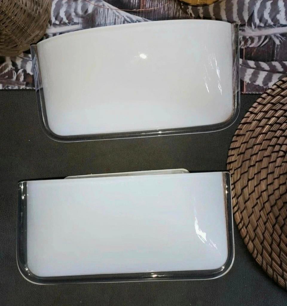 2 appliques en verre vintage, Verre