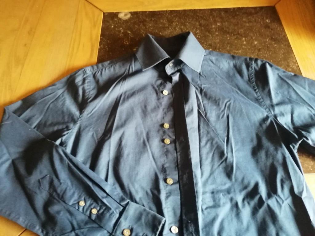 HEMD MERK JBC BLAUW - SLIM FIT - MAAT S - ALS NIEUW, Kleding | Heren, Overhemden, Blauw, Halswijdte 38 (S) of kleiner, Ophalen of Verzenden