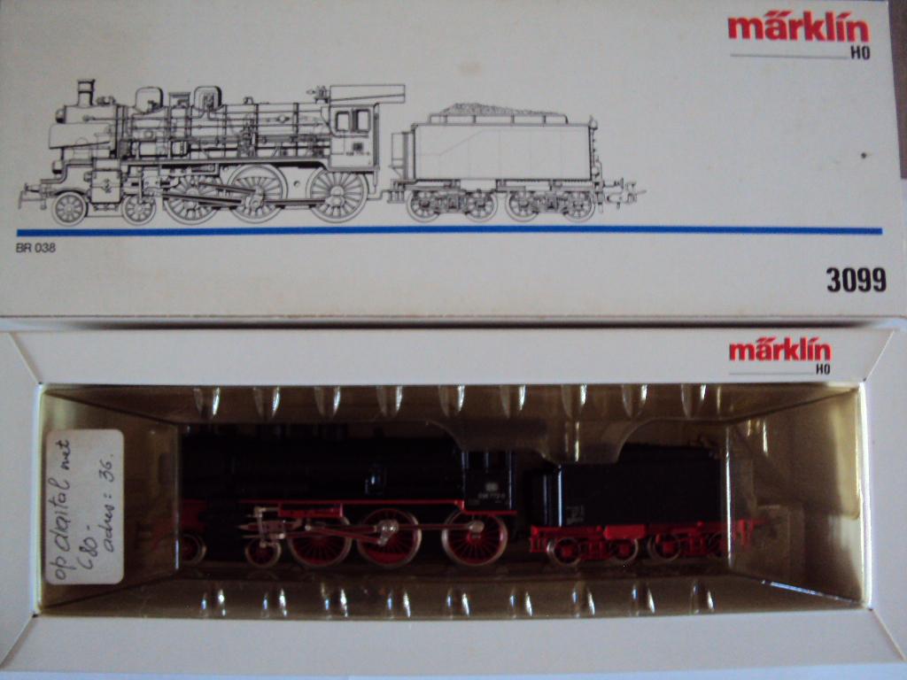Marklin H0 treinset tenderloc 3099 mt 8 gesloten koelwagons, Enlèvement, Courant alternatif, Set de Trains, Märklin