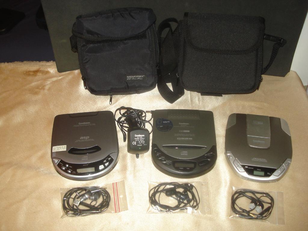 GOODMANS Lot de 3 Discmans avec Ecouteurs, Enlèvement ou Envoi, Discman