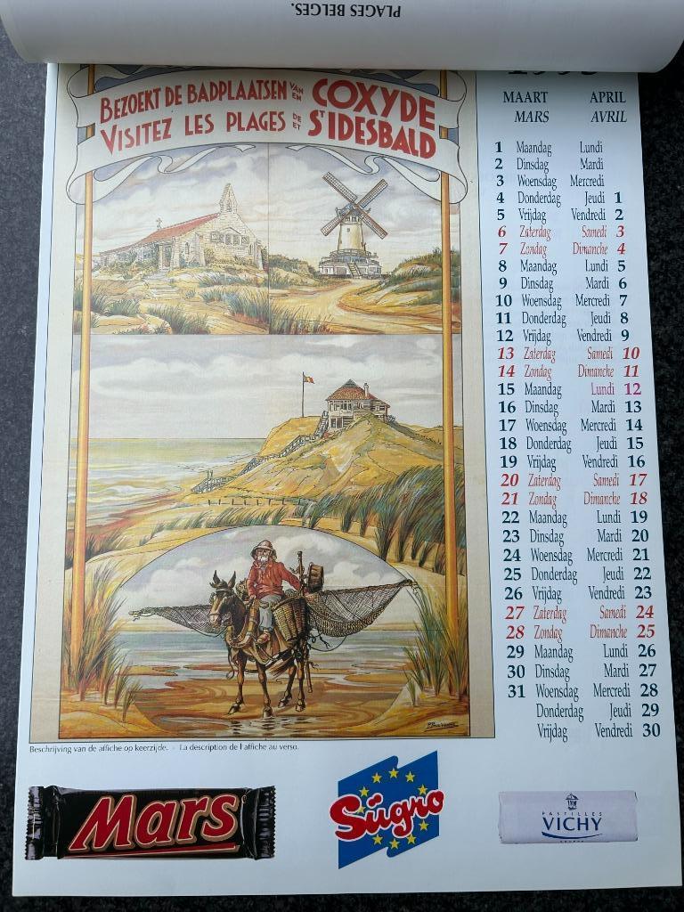 Affiches de la côte belge (1890-1950), Collections, Avant 1940, Gravure, Comme neuf, Enlèvement