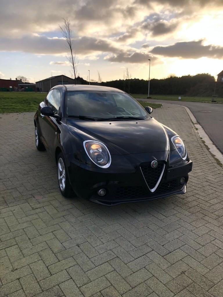 alfa romeo mito 1.4b, Auto's, Alfa Romeo, 4 cilinders, Zwart, Bedrijf, Handgeschakeld