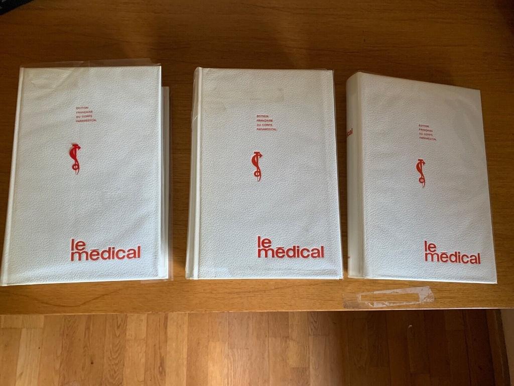 LE MEDICAL 3 tomes 1967-1968‎ Médical illustré F Touron, Envoi, Félix Touron