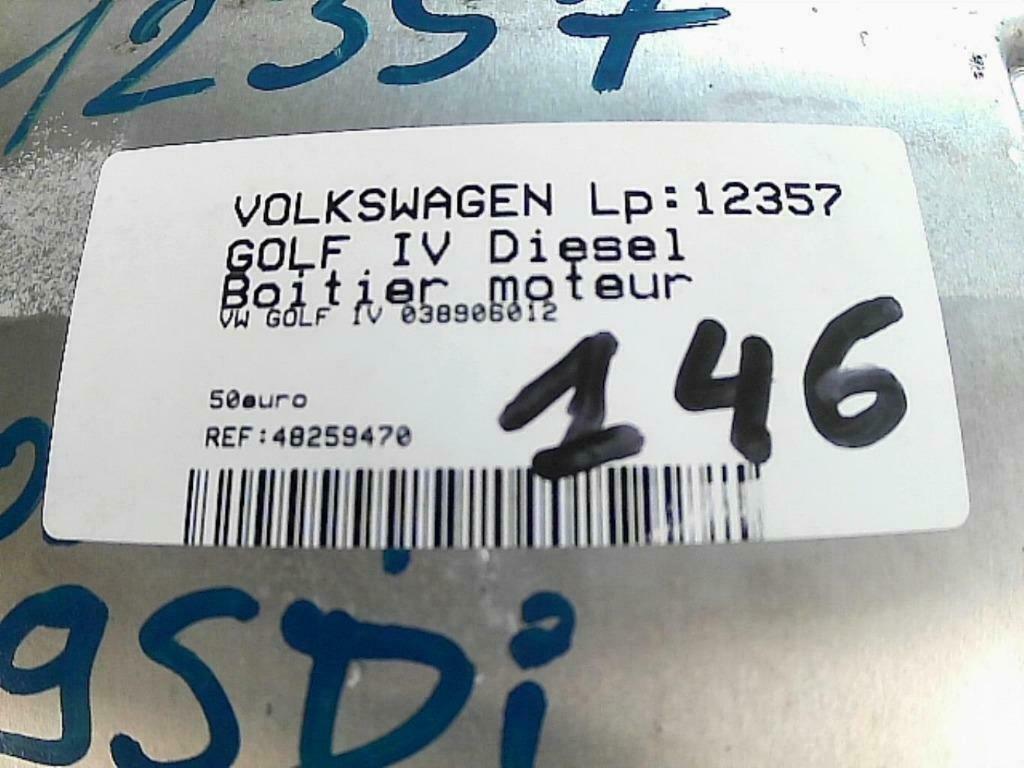 Boitier moteur Volkswagen Golf IV 1.9SDi 50kw 038906012(146), Enlèvement ou Envoi, Utilisé, Volkswagen