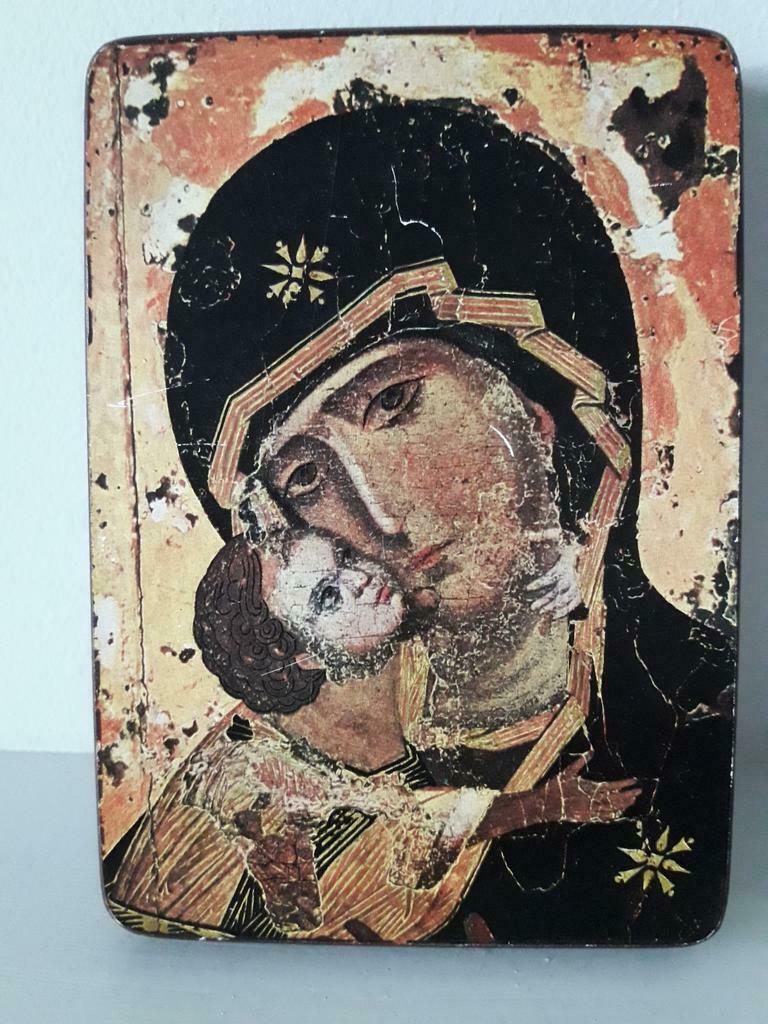 icoon Vierge de Vlademir, Antiek en Kunst, Ophalen of Verzenden