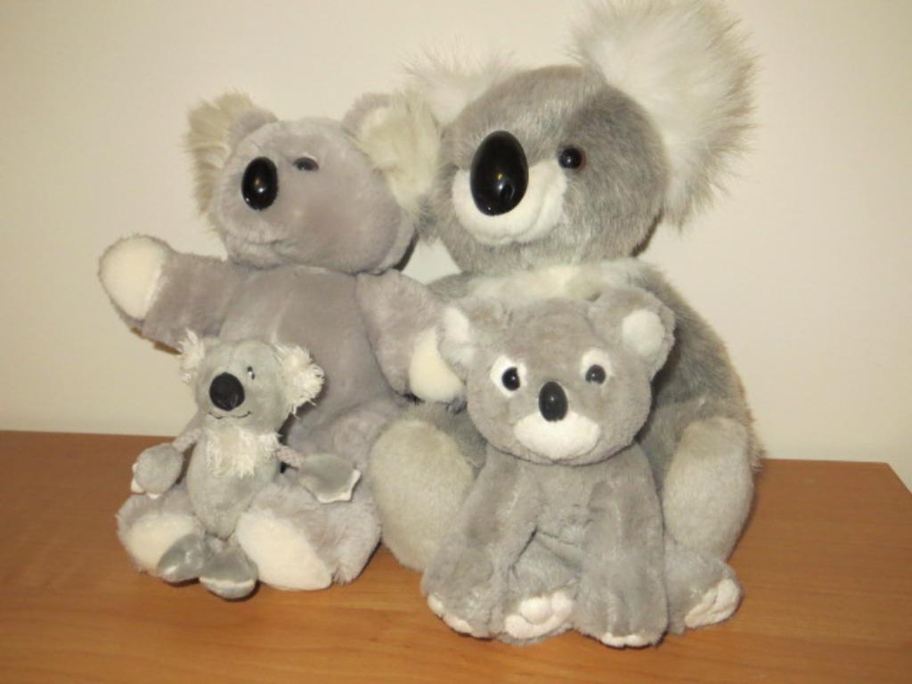 4 verschillende knuffels: koala's - koalaberen, Enlèvement ou Envoi, Comme neuf, Autres types