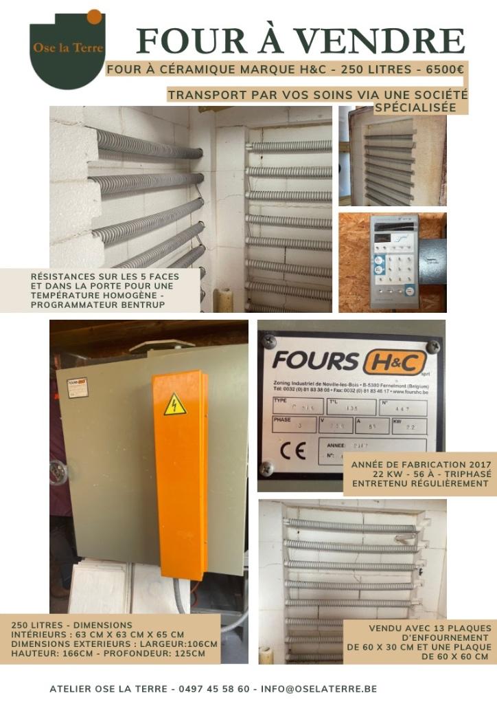 Four céramique - 250l, Hobby & Loisirs créatifs, Poterie, Utilisé, Enlèvement