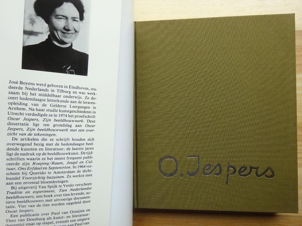 Oscar Jespers, monografie José Boyens, 1982, oeuvrecatalogus, Beeldhouwkunst, Ophalen of Verzenden, Zo goed als nieuw, José Boyens