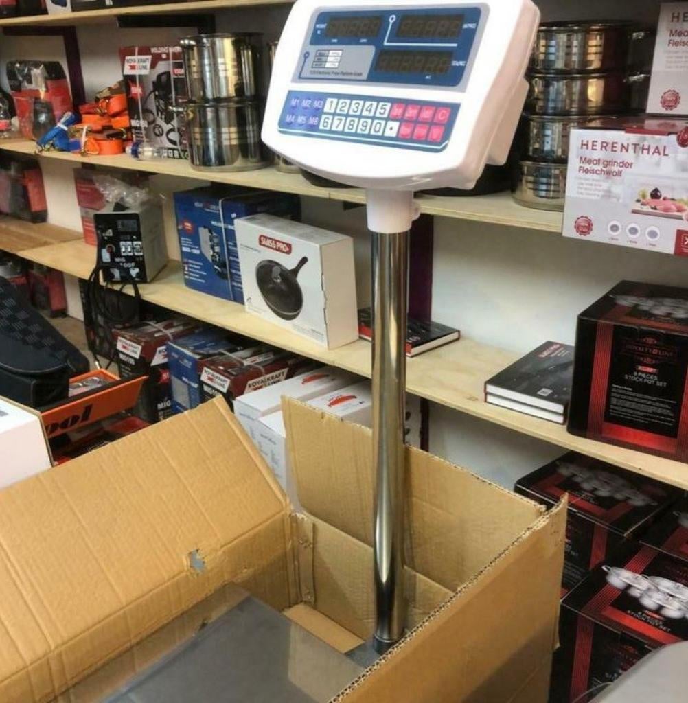 Digitale industrie weegschaal 150kg, Ophalen of Verzenden, Zo goed als nieuw