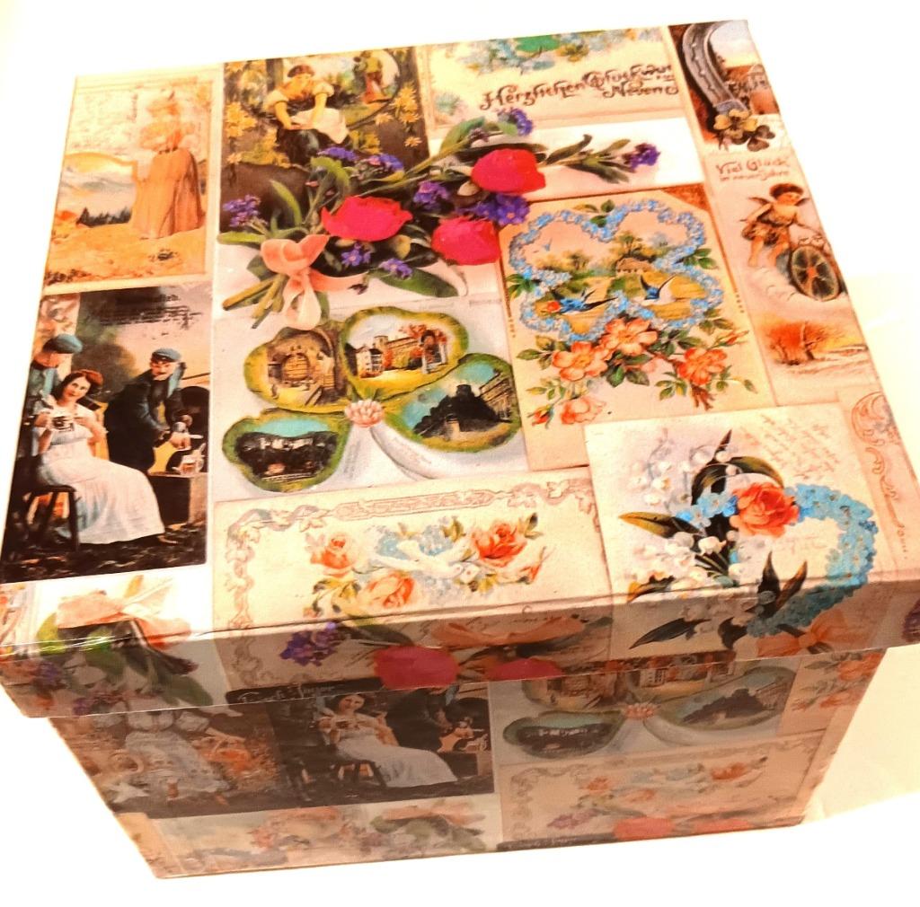 erg mooie  nostalgische kartonnen doos in perfecte staat, Doe-het-zelf en Bouw, Kratten en Dozen, Ophalen, Doos