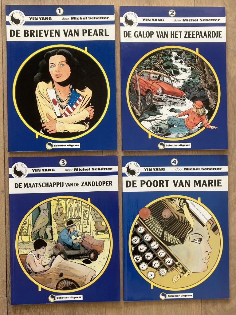 Yin Yang - 1 t/m 4 - Volledige reeks, Boeken, Complete serie of reeks, Ophalen of Verzenden, Zo goed als nieuw, Michel Schetter