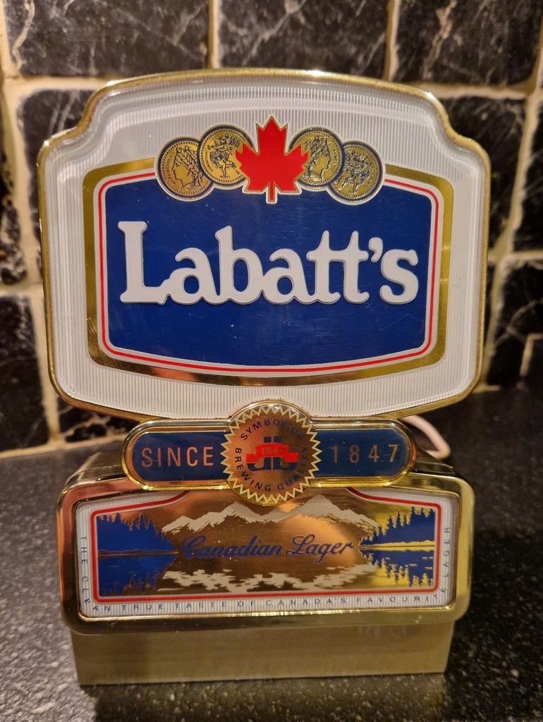 Vintage Labatt's Bar Light, Huis en Inrichting, Ophalen of Verzenden, Gebruikt, Vintage