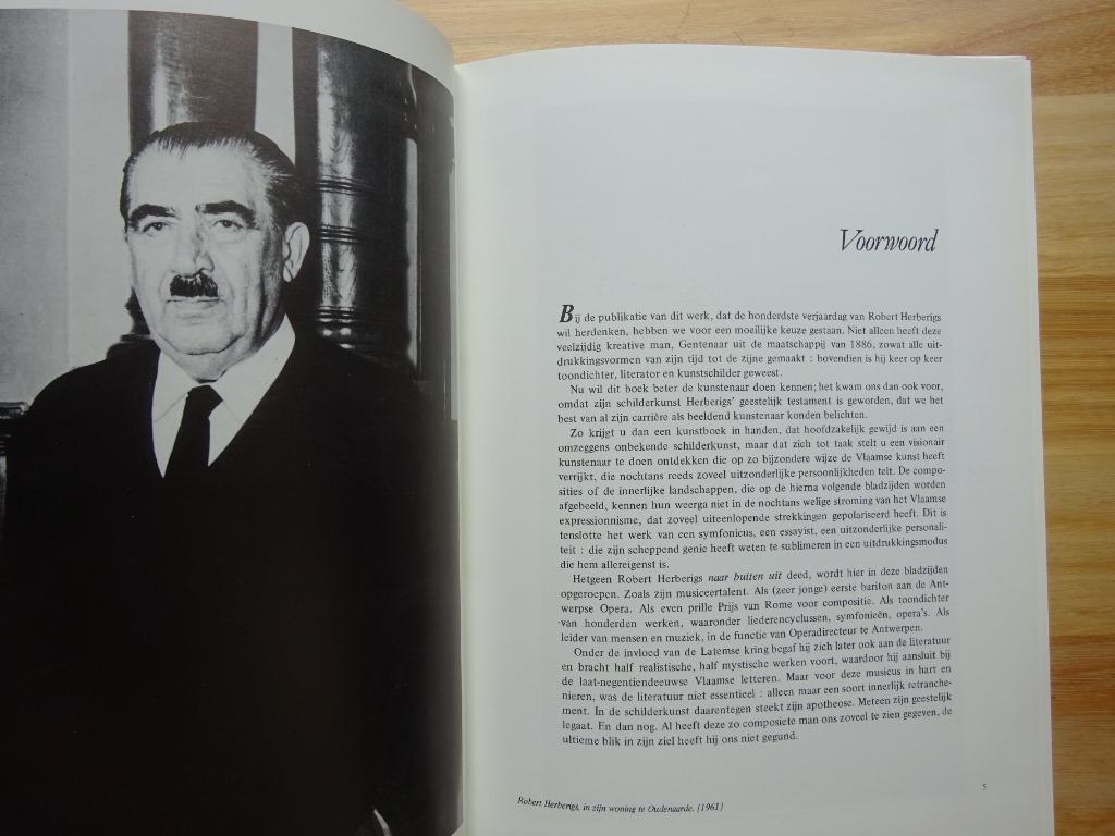 Robert Herberigs, Oudenaarde, Monographie par Paul Caso 1986, Enlèvement ou Envoi, Comme neuf, Peinture et dessin