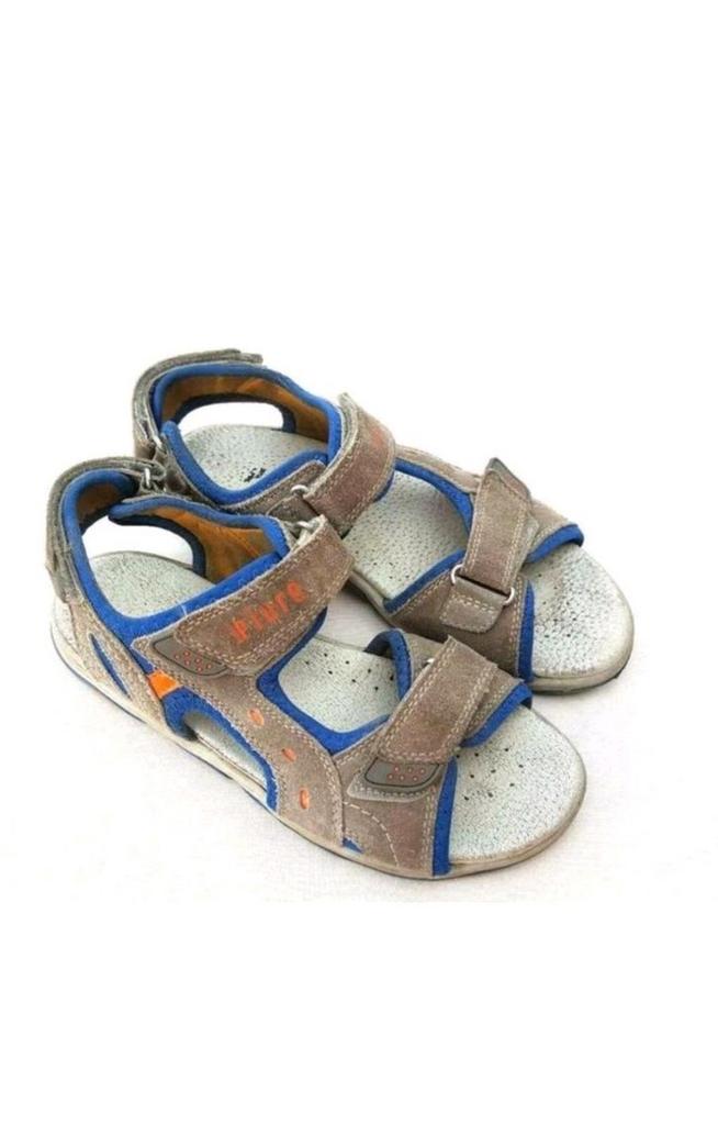 Lederen sandalen maat 38 merk PIURE op 3 plaatsen aanpasbaar, Garçon, Enlèvement ou Envoi, Piure, Utilisé
