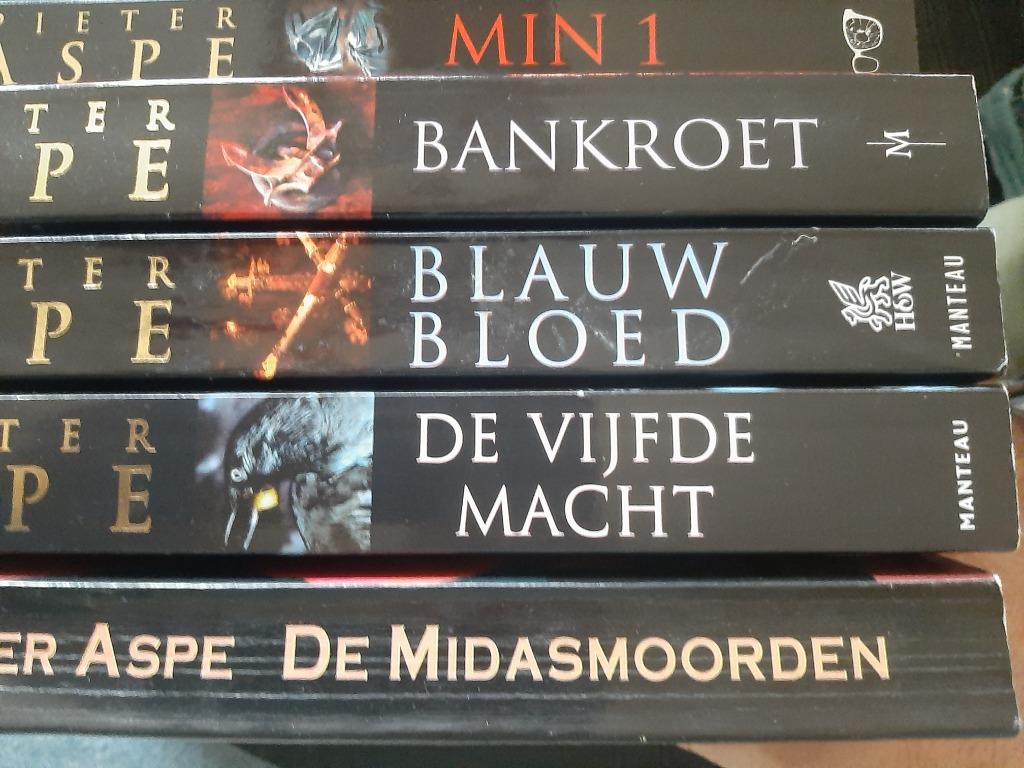 5 x PIETER ASPE, Enlèvement, Utilisé, Pieter Aspe, Belgique