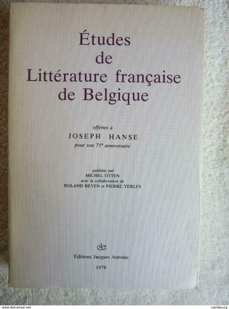 UCL Joseph Hanse, Michel Otten, Pierre Yerlès - rare EO 1978, Boeken, Ophalen of Verzenden, Gelezen