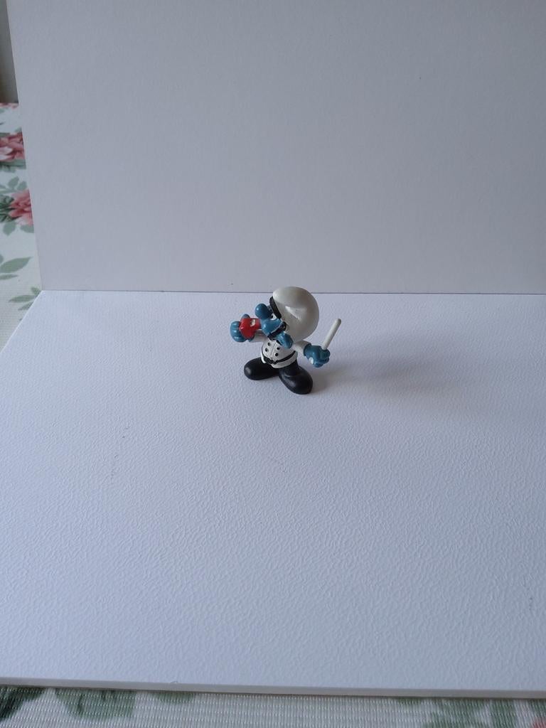 Smurf van de politie, Verzamelen, Ophalen of Verzenden, Gebruikt, Poppetje, Figuurtje of Knuffel