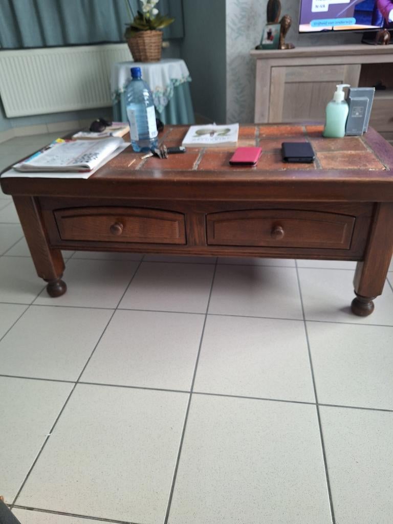 Rustieke salontafel, Huis en Inrichting, Tafels | Salontafels, Ophalen
