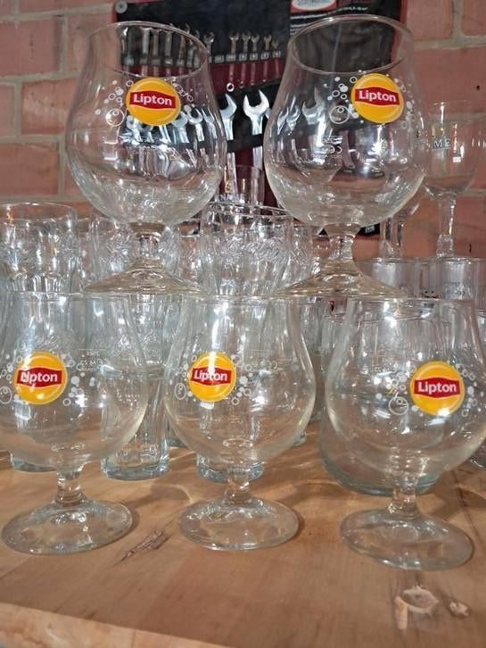 Frisdrank glazen., Ophalen of Verzenden, Zo goed als nieuw