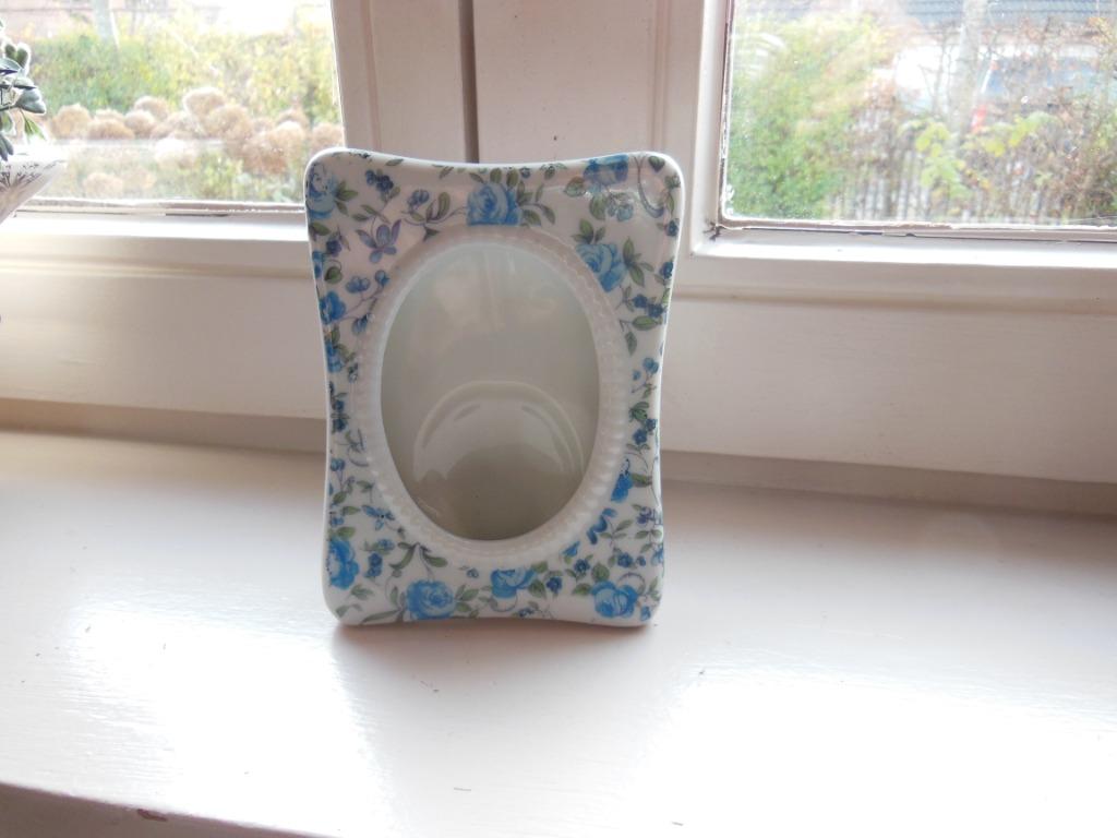 * vintage fotolijst porselein, Antiek en Kunst, Ophalen of Verzenden