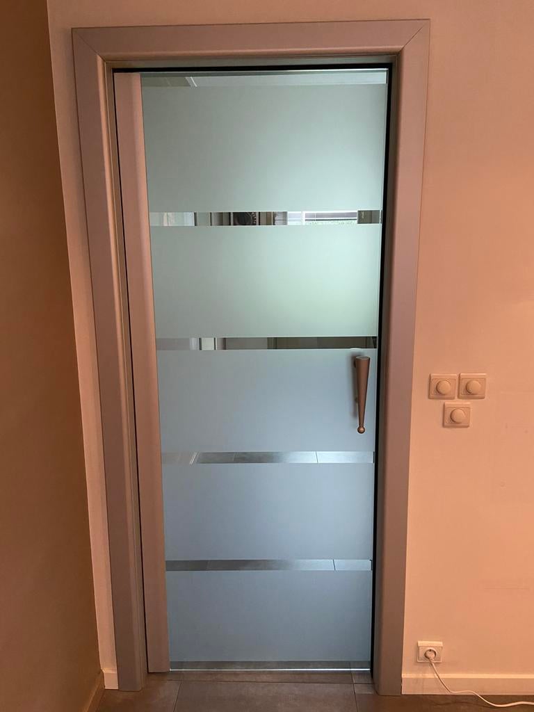 Enkele glazen Anyway door, Verre, Enlèvement, 80 à 100 cm, 200 à 215 cm
