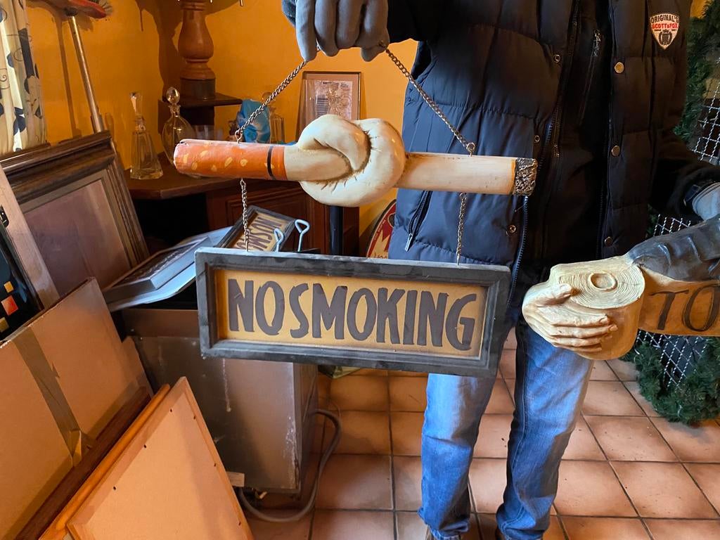 No smoking bord met sigaret, Ophalen, Gebruikt