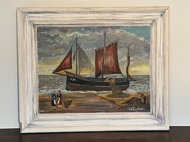 Schilderij Pannepot P34, W Schoolaert, Antiek en Kunst, Kunst | Schilderijen | Klassiek, Ophalen